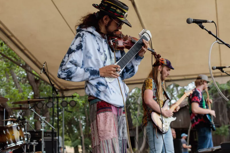 Blü Egyptian performs at Lambstock, 2022.