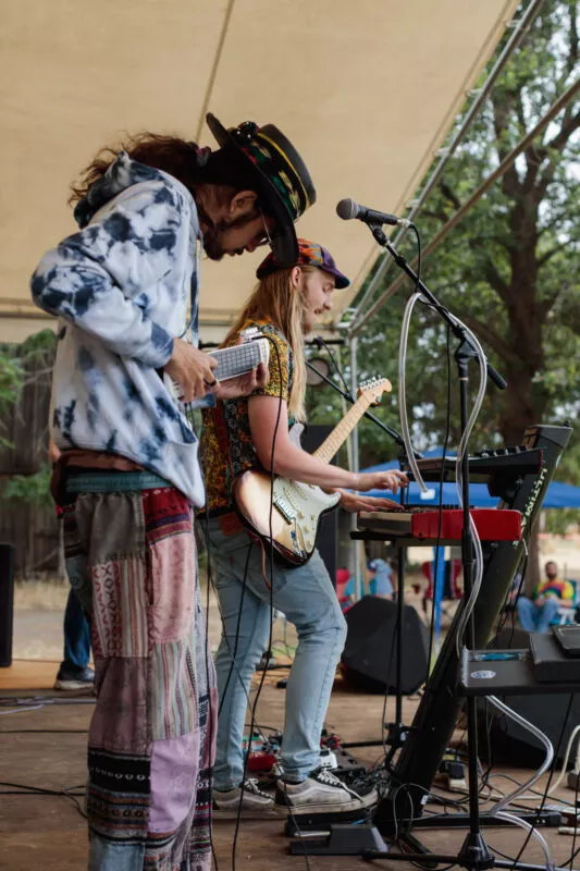 Blü Egyptian performs at Lambstock, 2022.