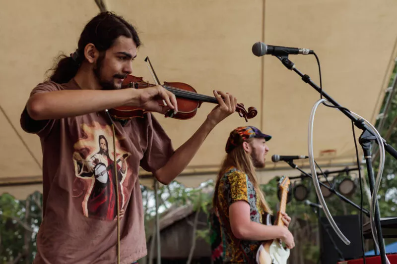 Blü Egyptian performs at Lambstock, 2022.