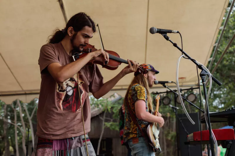 Blü Egyptian performs at Lambstock, 2022.