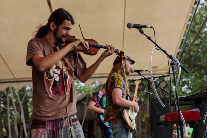 Blü Egyptian performs at Lambstock, 2022.