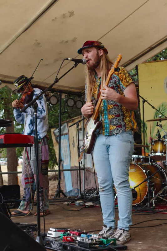 Blü Egyptian performs at Lambstock, 2022.