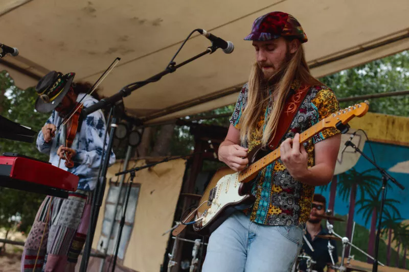 Blü Egyptian performs at Lambstock, 2022.