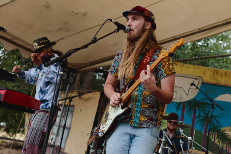 Blü Egyptian performs at Lambstock, 2022.