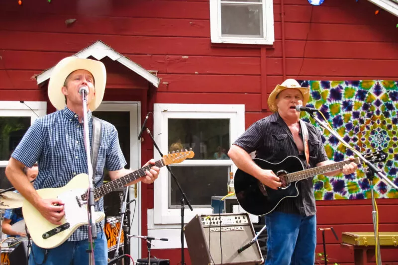 The Blue Merles perform at the Porter Party on Nimshew Ridge, 2012