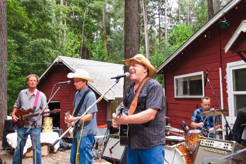 The Blue Merles perform at the Porter Party on Nimshew Ridge, 2012