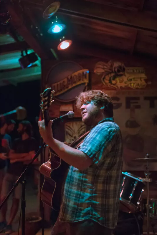 John Paul Gutierrez performing at Creekside Cantina Party, 2014.