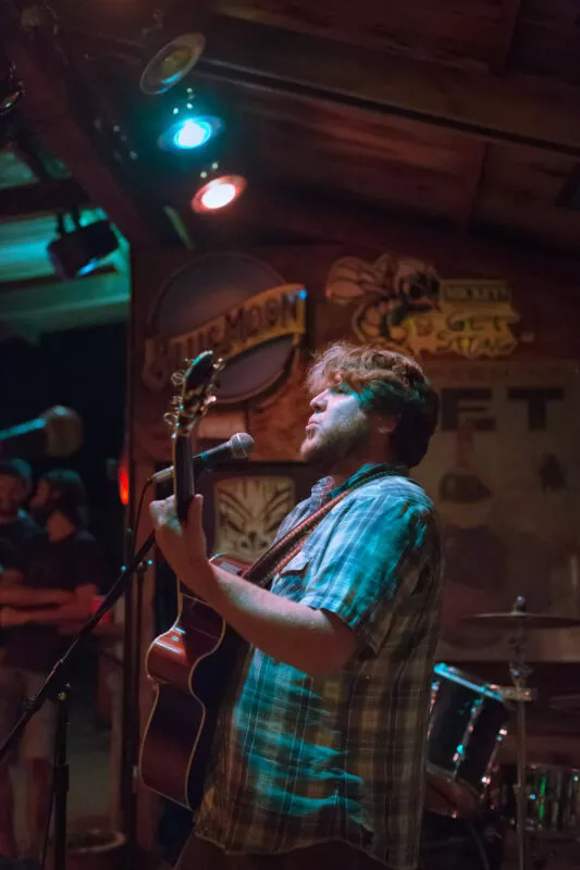 John Paul Gutierrez performing at Creekside Cantina Party, 2014.