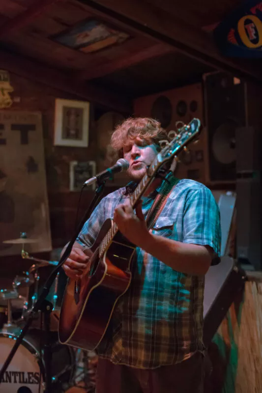 John Paul Gutierrez performing at Creekside Cantina Party, 2014.