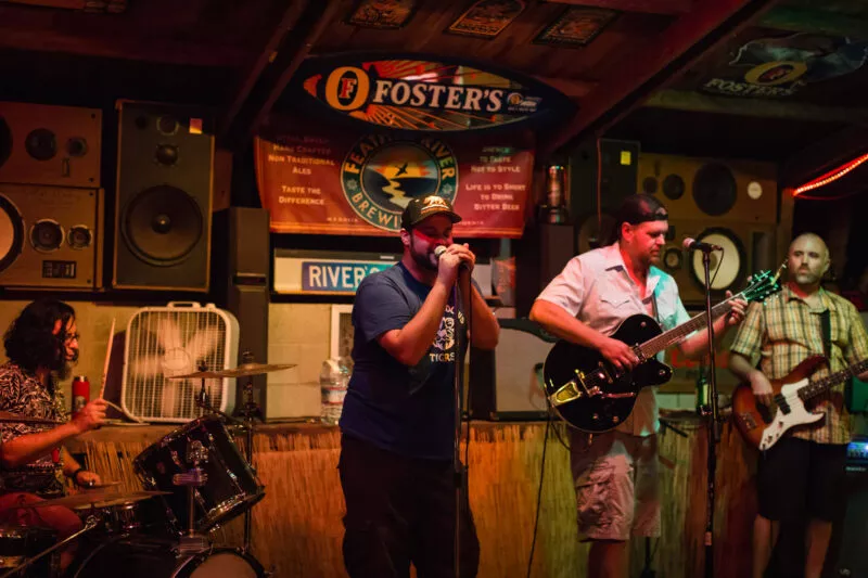 The Mercantiles -performing at Creekside Cantina Party, 2014