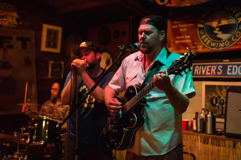 The Mercantiles -performing at Creekside Cantina Party, 2014