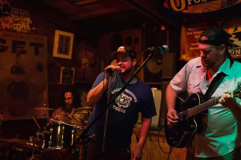 The Mercantiles -performing at Creekside Cantina Party, 2014