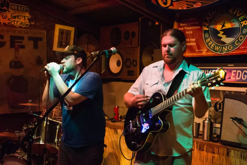 The Mercantiles -performing at Creekside Cantina Party, 2014