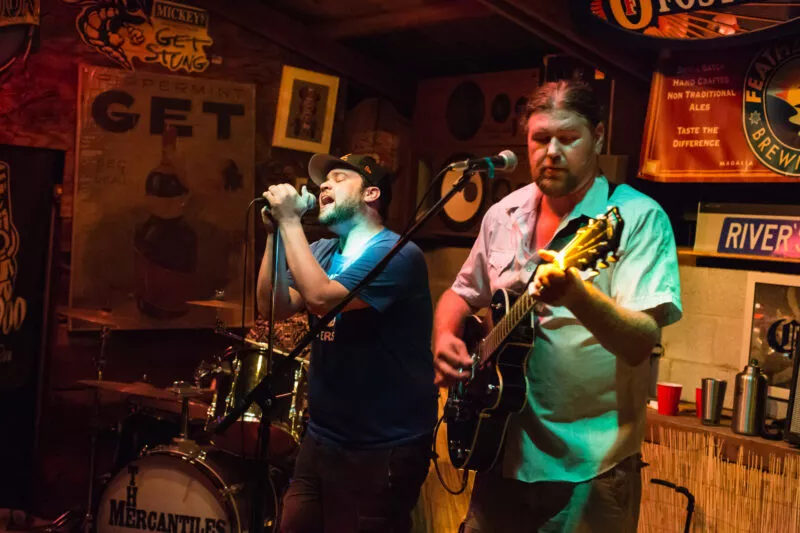 The Mercantiles -performing at Creekside Cantina Party, 2014