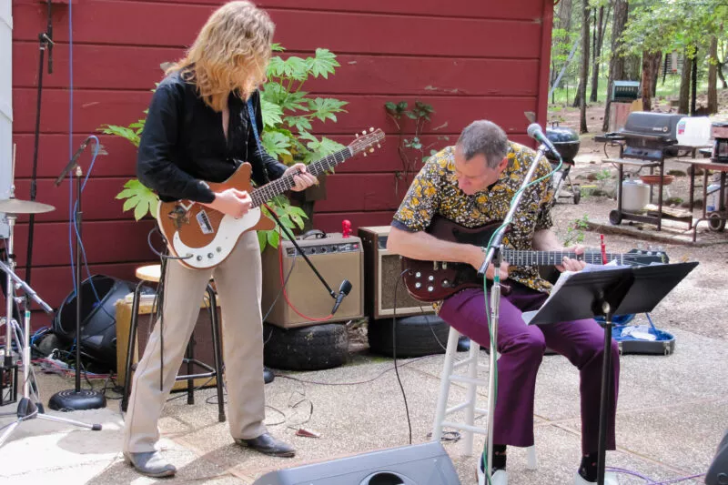 Danny Cohen and Friends perform at the 2010 Porter Party on Nimshew Ridge.