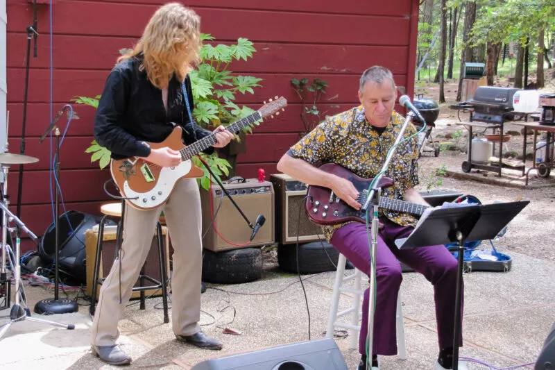 Danny Cohen and Friends perform at the 2010 Porter Party on Nimshew Ridge.