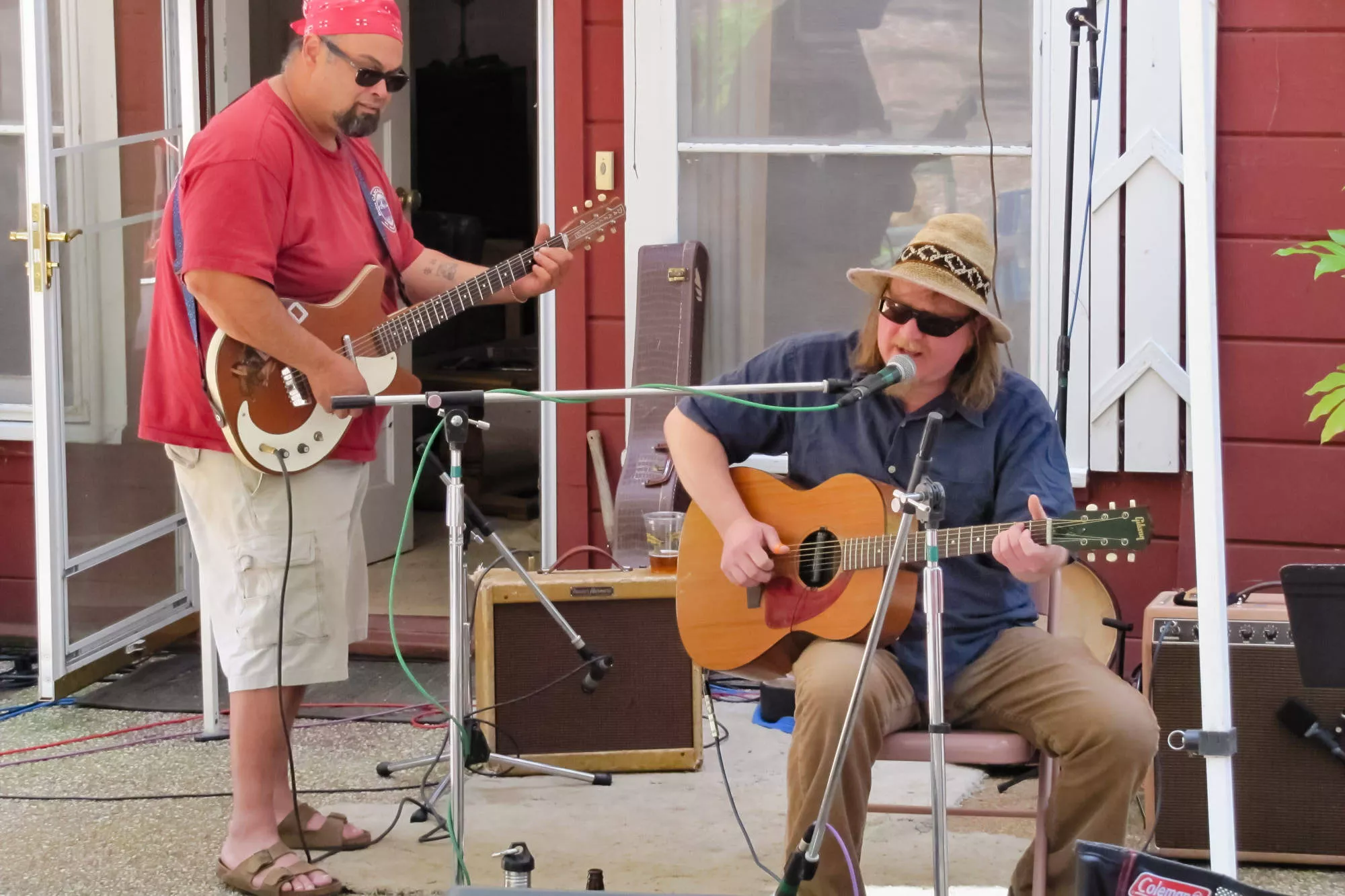 Drew and Friends perform at the 2010 Porter Party on Nimshew Ridge.