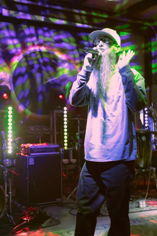 Hap Hathaway performs Friday night at Lambstock 2021.