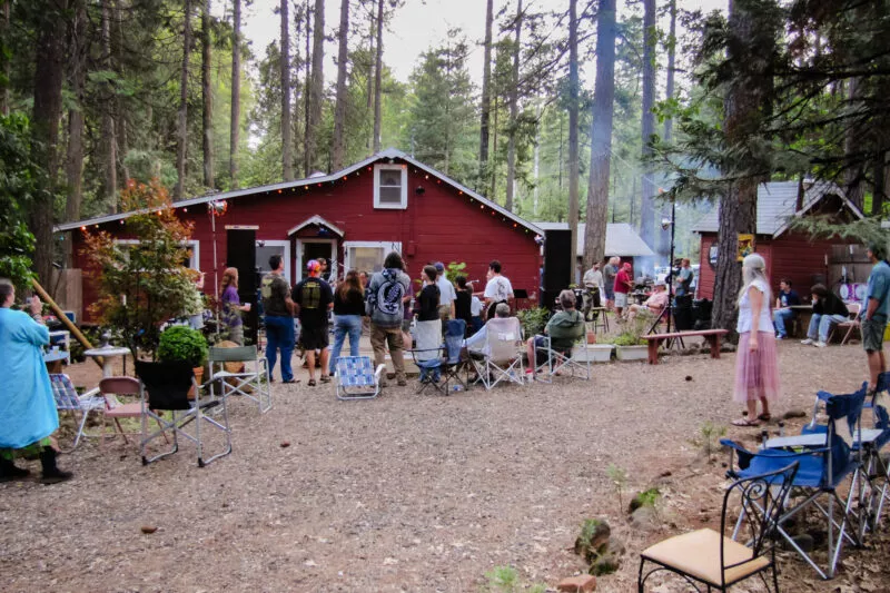 Jack Straw performs at the 2010 Porter Party on Nimshew Ridge.