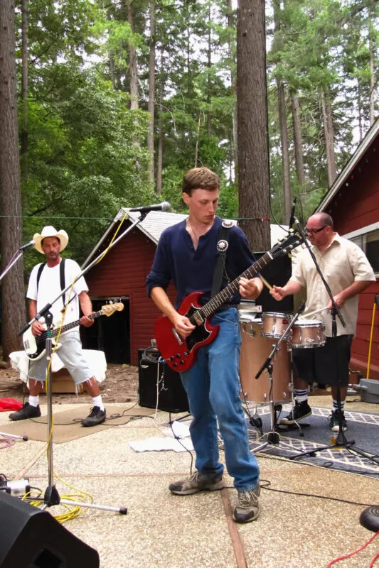 The Loki Miller Band performs at the Porter Party on Nimshew Ridge, 2012