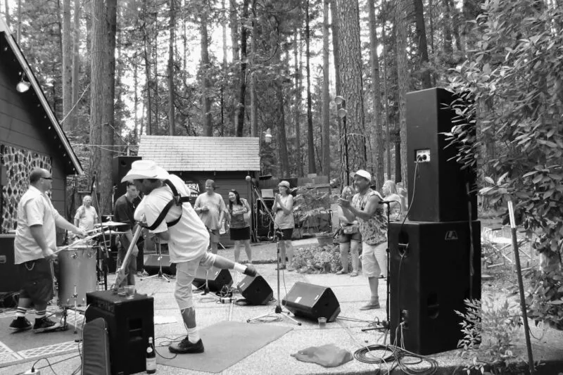 The Loki Miller Band performs at the Porter Party on Nimshew Ridge, 2012