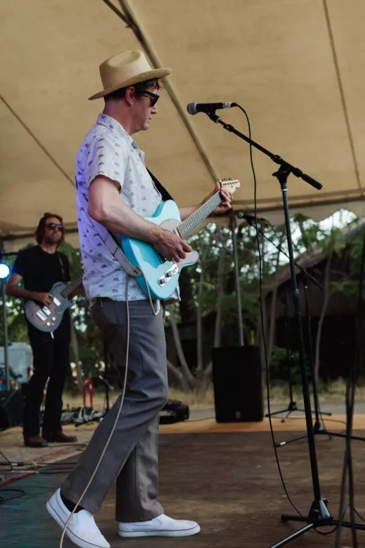 Chris Guthridge performs with his band, Ride the Blinds, at Lambstock, 2022.