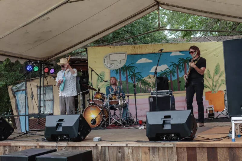 Ride the Blinds performs at Lambstock, 2022.