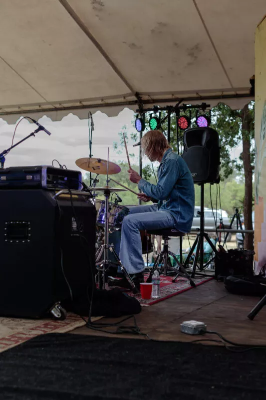 Ride the Blinds performs at Lambstock, 2022.