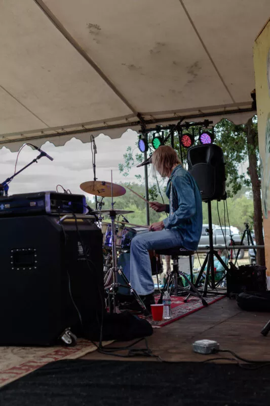 Ride the Blinds performs at Lambstock, 2022.