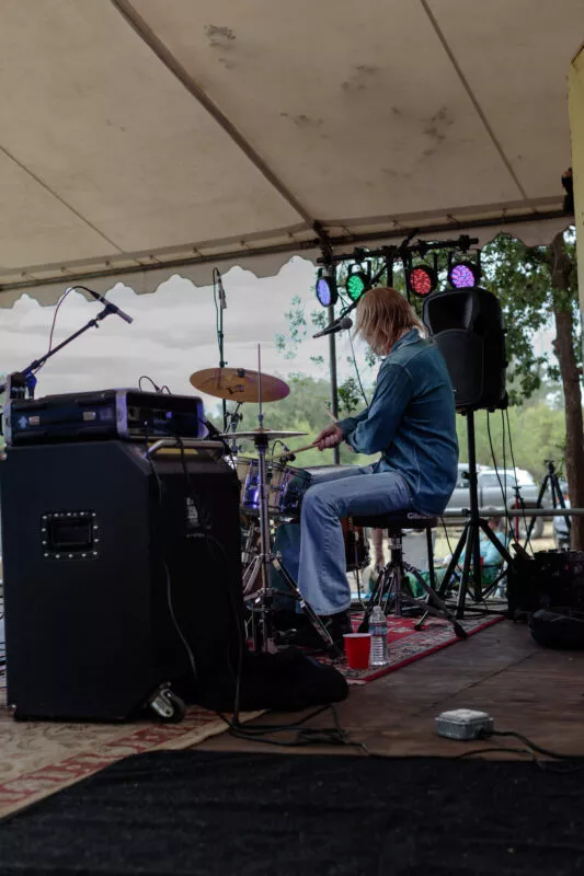 Ride the Blinds performs at Lambstock, 2022.