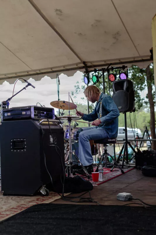 Ride the Blinds performs at Lambstock, 2022.