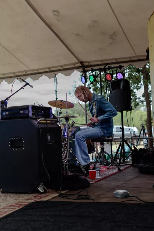 Ride the Blinds performs at Lambstock, 2022.