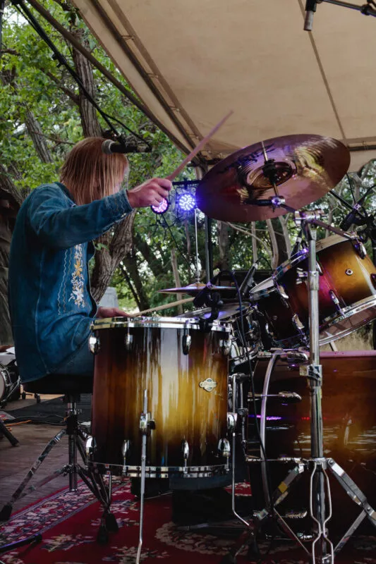 Ride the Blinds performs at Lambstock, 2022.