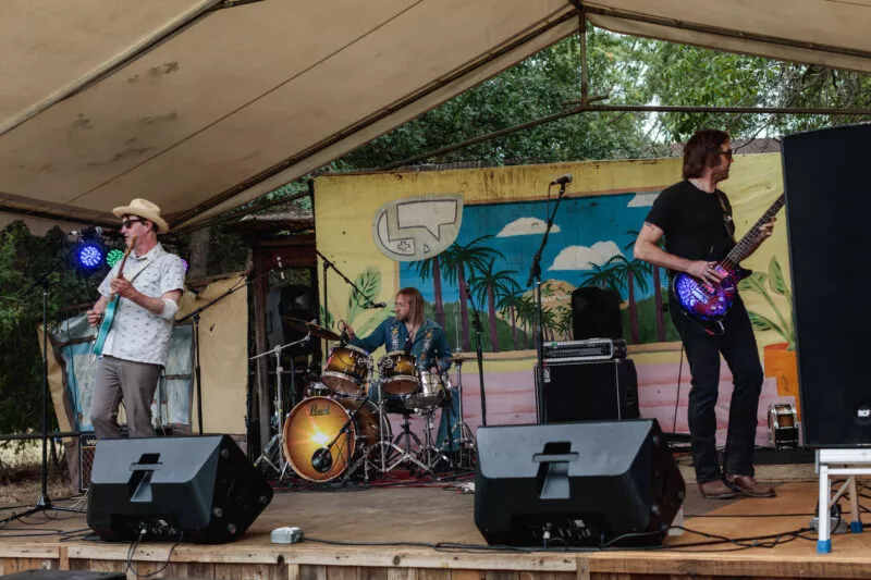 Ride the Blinds performs at Lambstock, 2022.