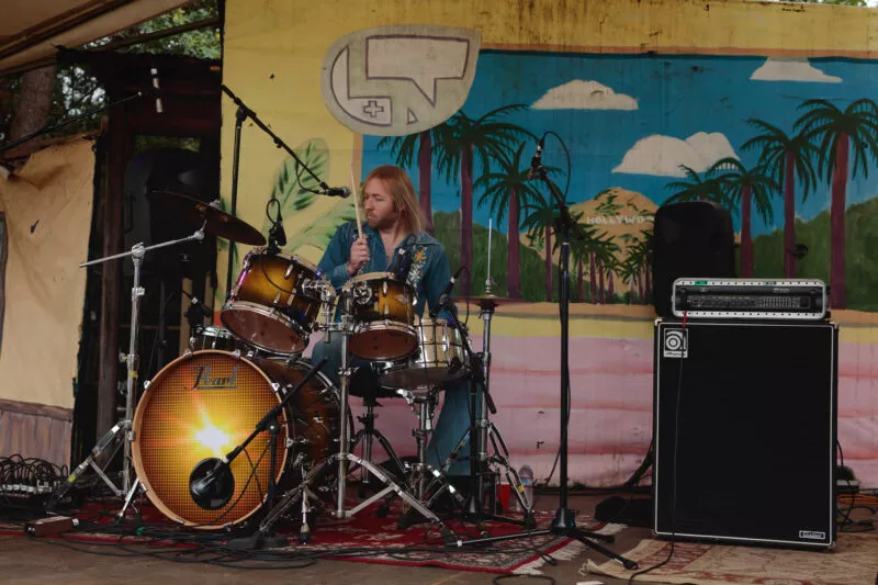 Ride the Blinds performs at Lambstock, 2022.