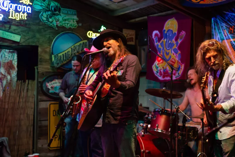 Swamp Zen performs at Creekside Cantina, 2018