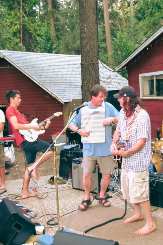 Swamp Zen performs at the Porter Party on Nimshew Ridge, 2012