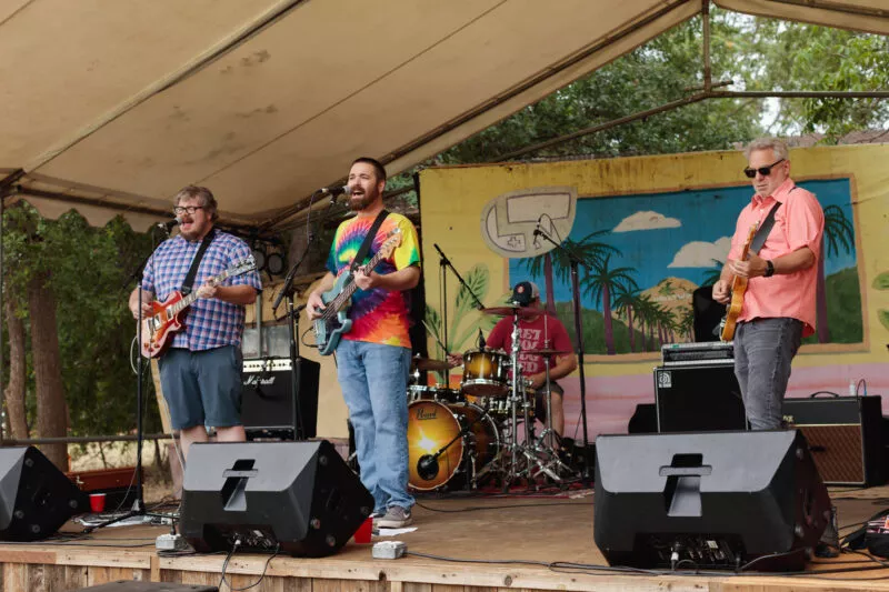 Turn Signal gets the party started opening the day's music performing at Lambstock - Chico, CA, 2022.